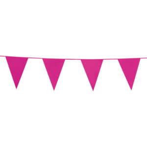 Vlaggenlijn fuchsia 10m