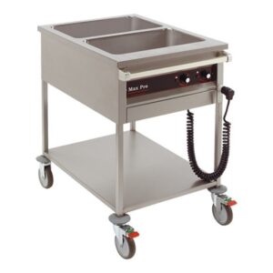 Au bain marie wagen 2x GN 1/1