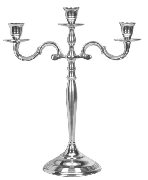 Kandelaar 3 armig 35 hoog