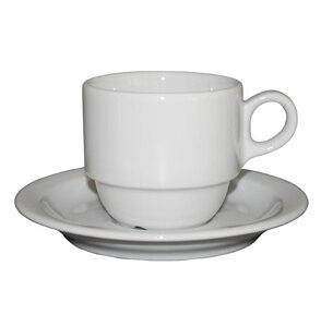 Kop & schotel + lepel per 24